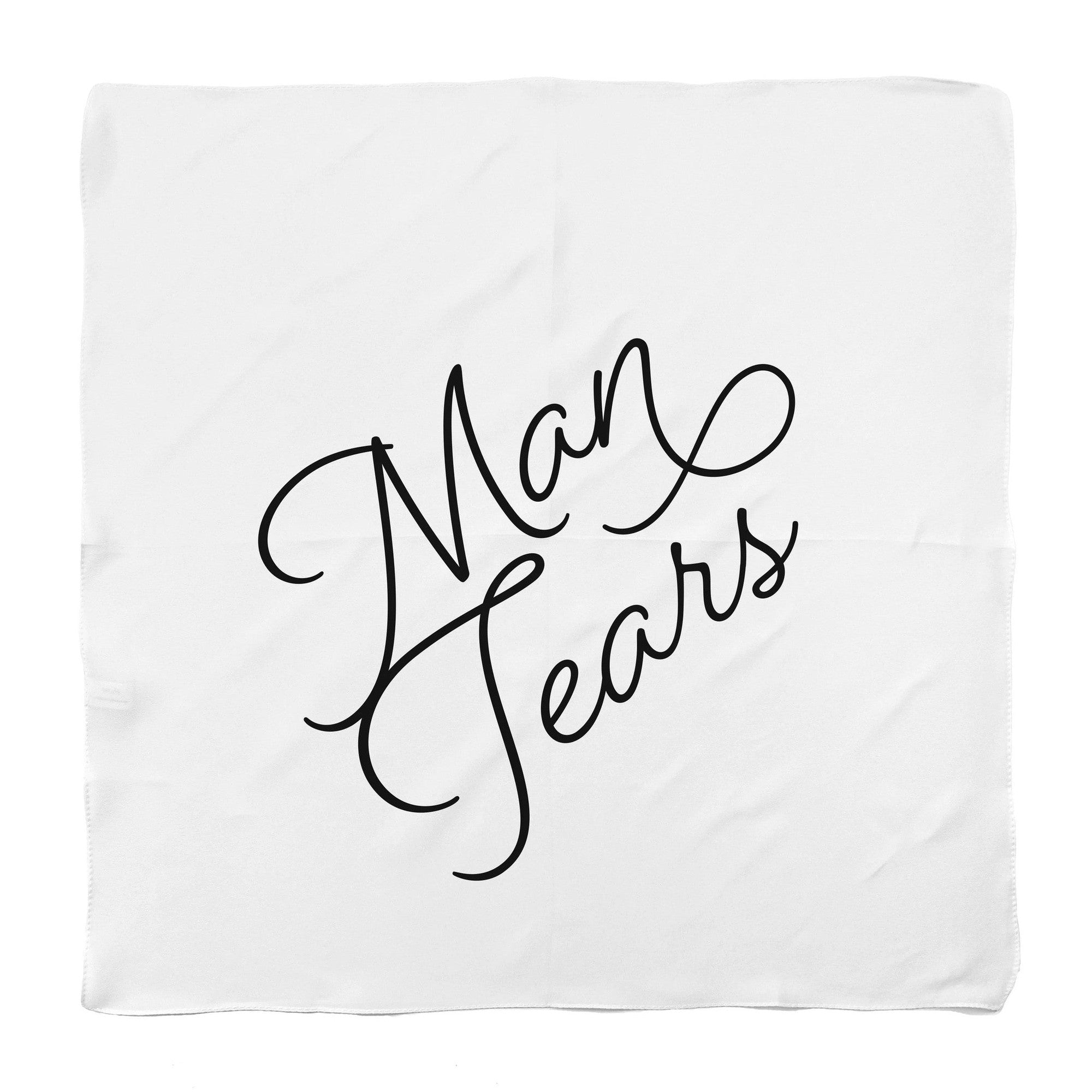 Man Tears Hankie White Men's Handkerchief | Absorbent Cotton