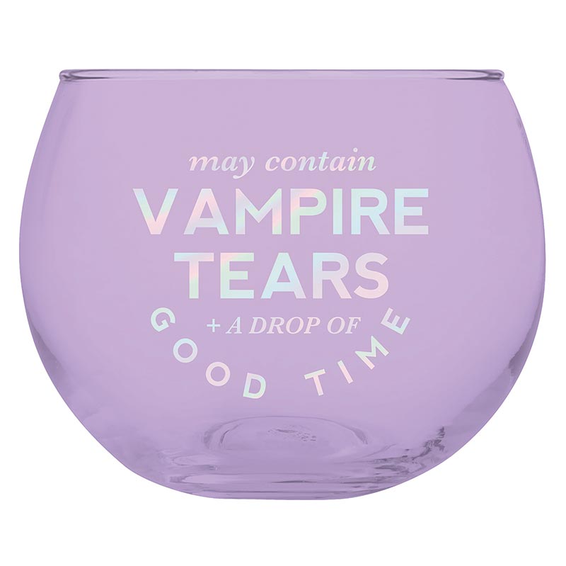 May Contain Vampire Tears Roly Poly Tinted Glass in Lilac | 13 oz.