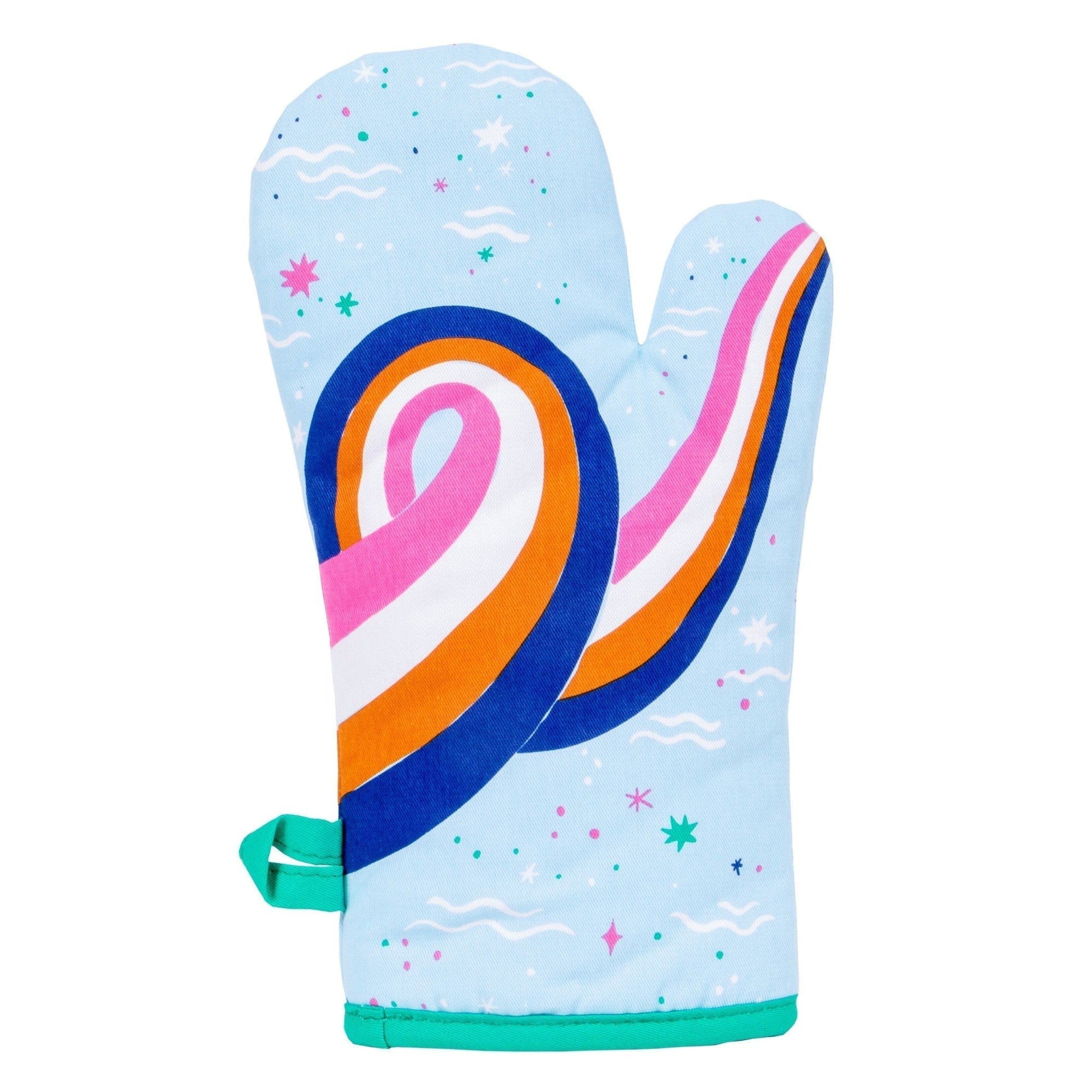 Mer-Mazing Oven Mitt with Mermaid Design | Kitchen Thermal Single Pot Holder | BlueQ at GetBullish