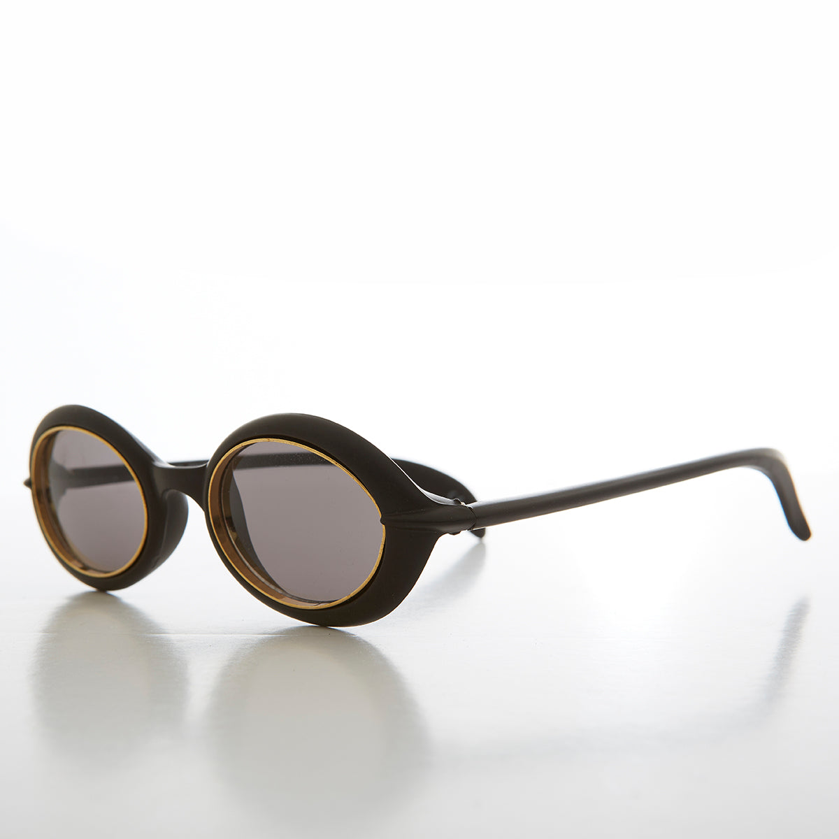 Small Oval Sci-Fi Vintage Sunglass - Nano