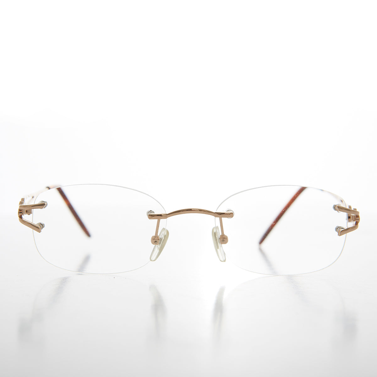 Rimless Readers with Metal Temples - Nicky