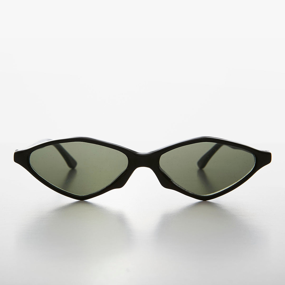 Pointy Diamond Futuristic Cat Eye Sunglass - Nikita