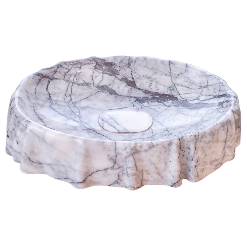 New York Marble Designer Above Vanity Bathroom Vessel Sink Polished