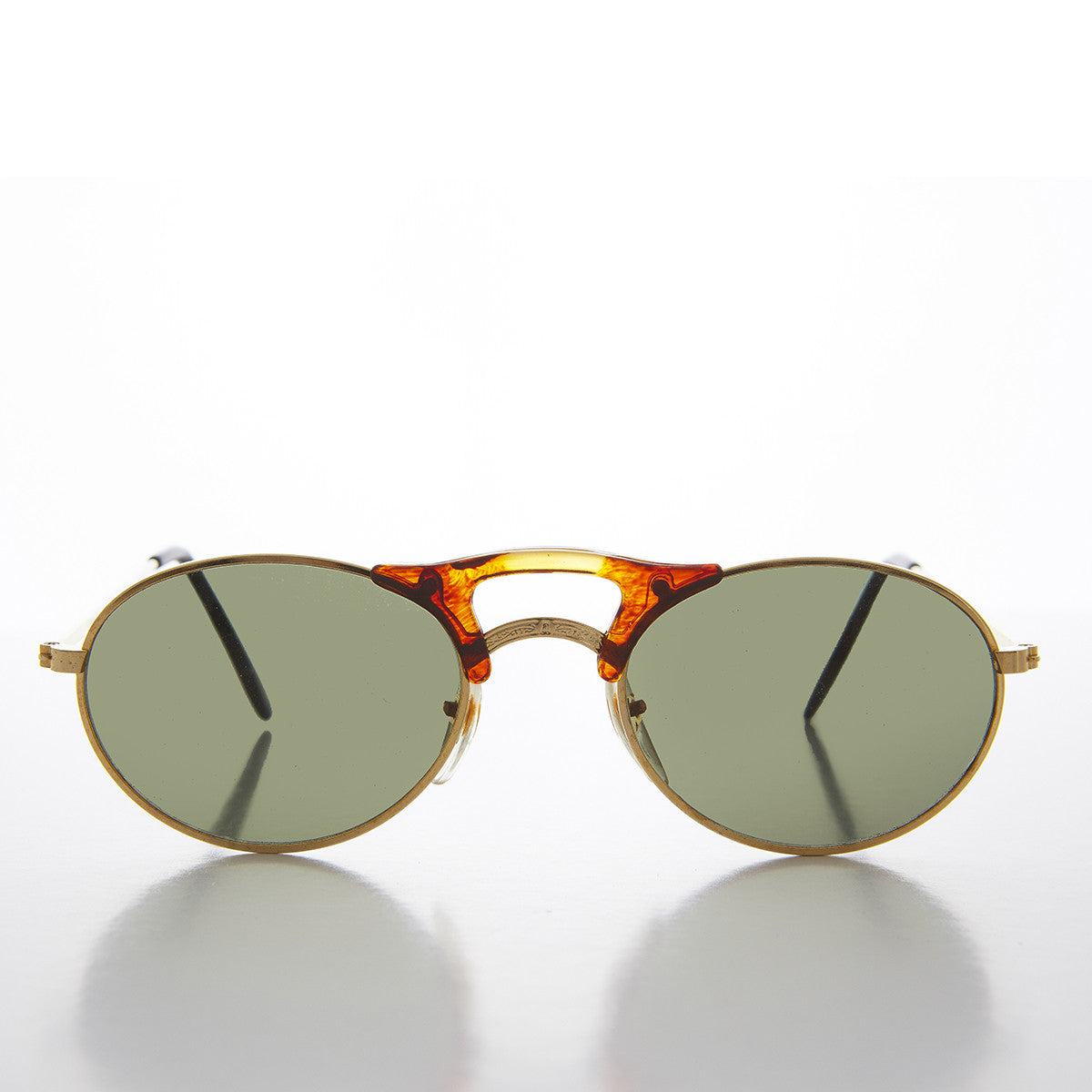 Small Oval Combination Frame Vintage Sunglasses -  Orpheus