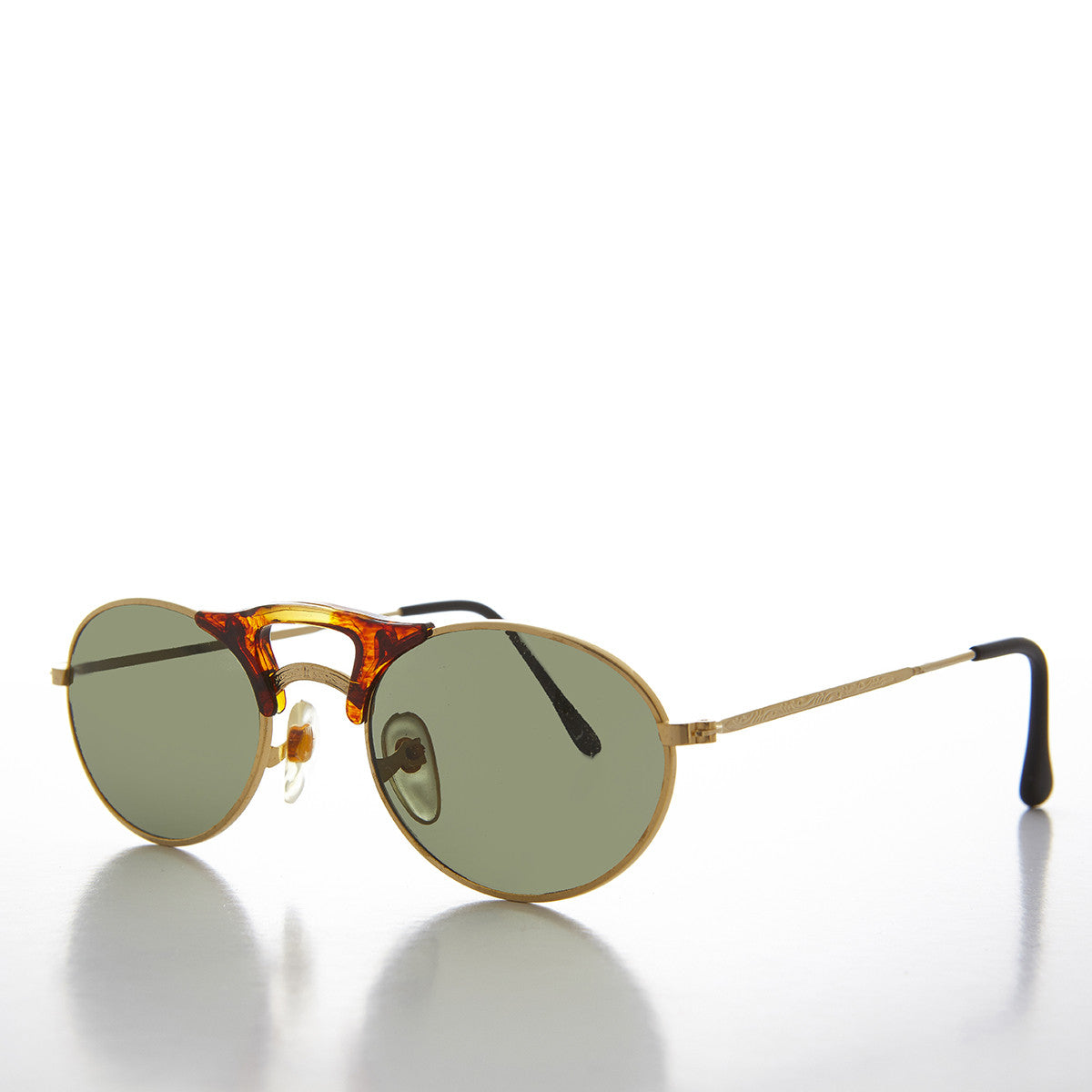 Small Oval Combination Frame Vintage Sunglasses -  Orpheus