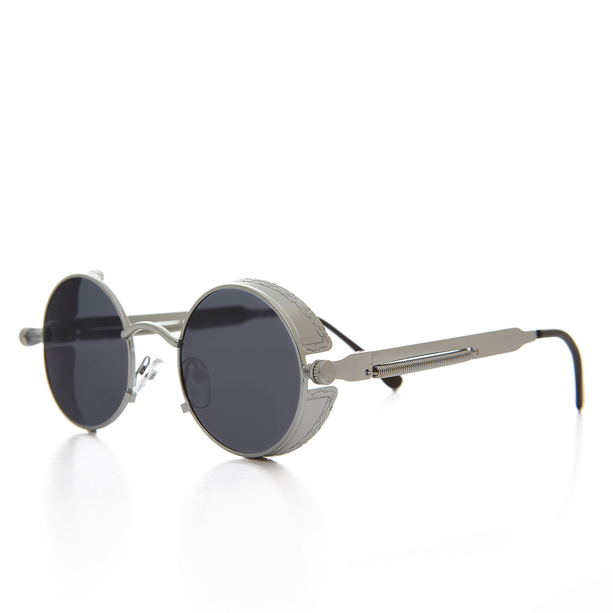 Round Metal Steampunk Goggle Sunglass - Orwell 4