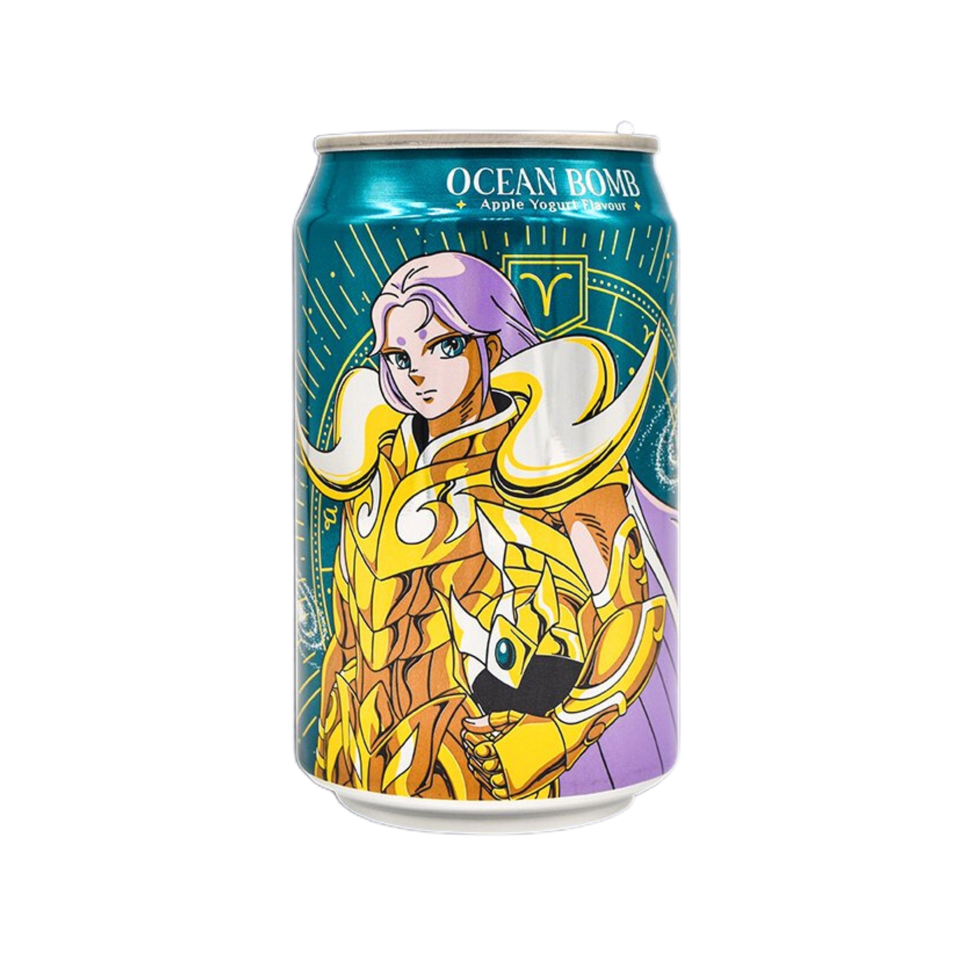 Ocean Bomb Saint Seiya Sparkling Water Apple Yogurt Flavor (Taiwan)