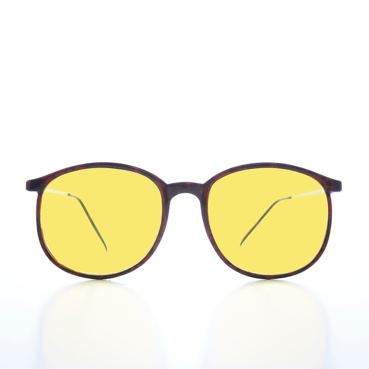 Yellow Lens Large Schoolboy Vintage Sunglass - PJ