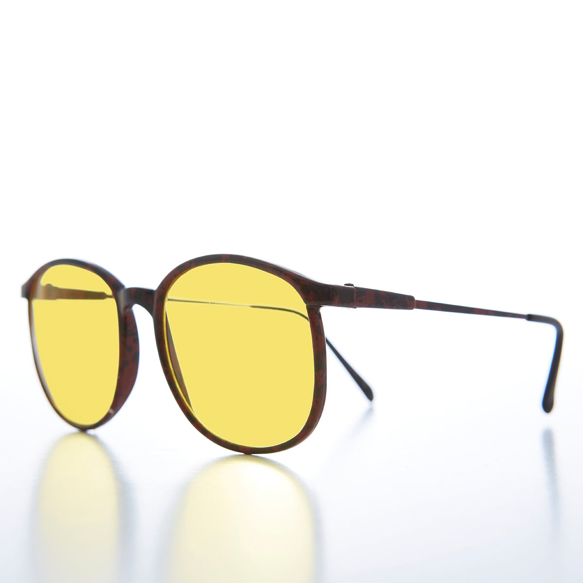 Yellow Lens Large Schoolboy Vintage Sunglass - PJ