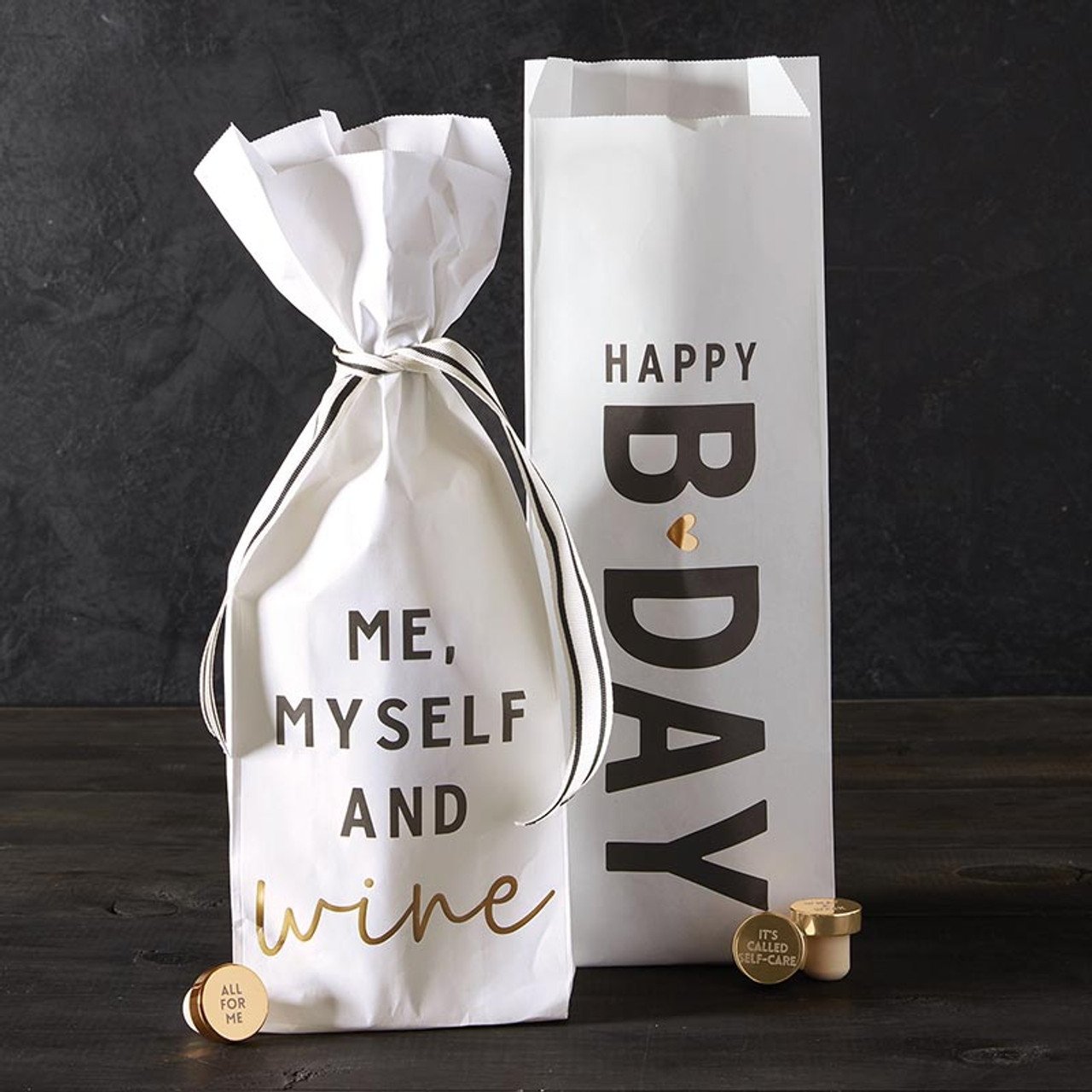 Party Assortment Paper Wine Bags | 6 Pieces | For Gifting