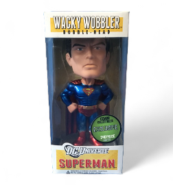 Funko Wacky Wobbler: DC Comics - LE240 Metallic Superman (Gemini Collectibles Exclusive)