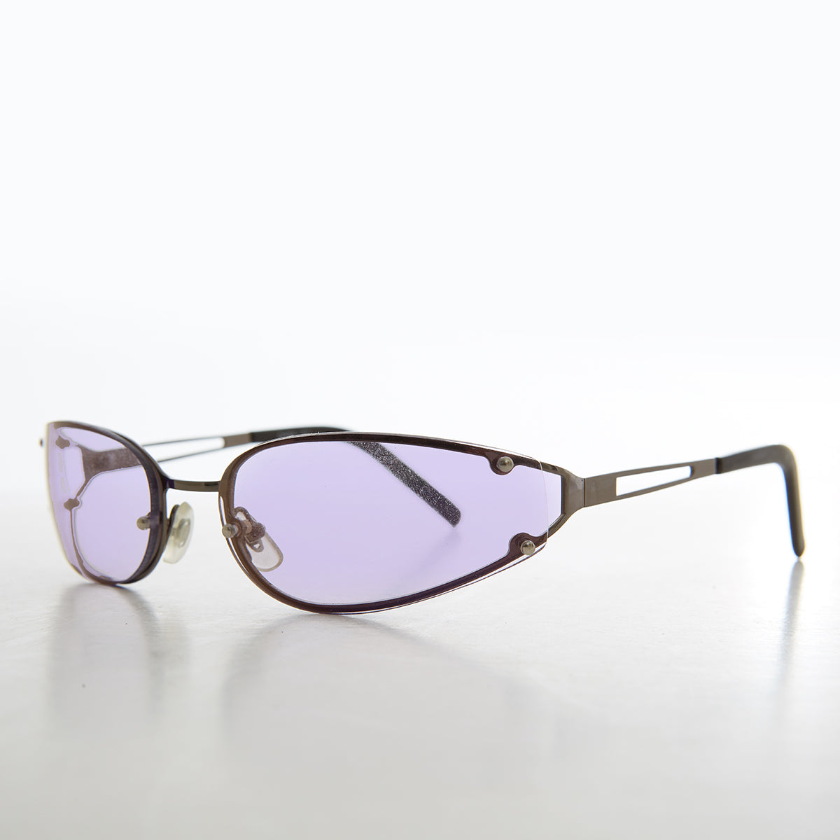 Oval Y2k Wrap Around Sunglasses - Rickey