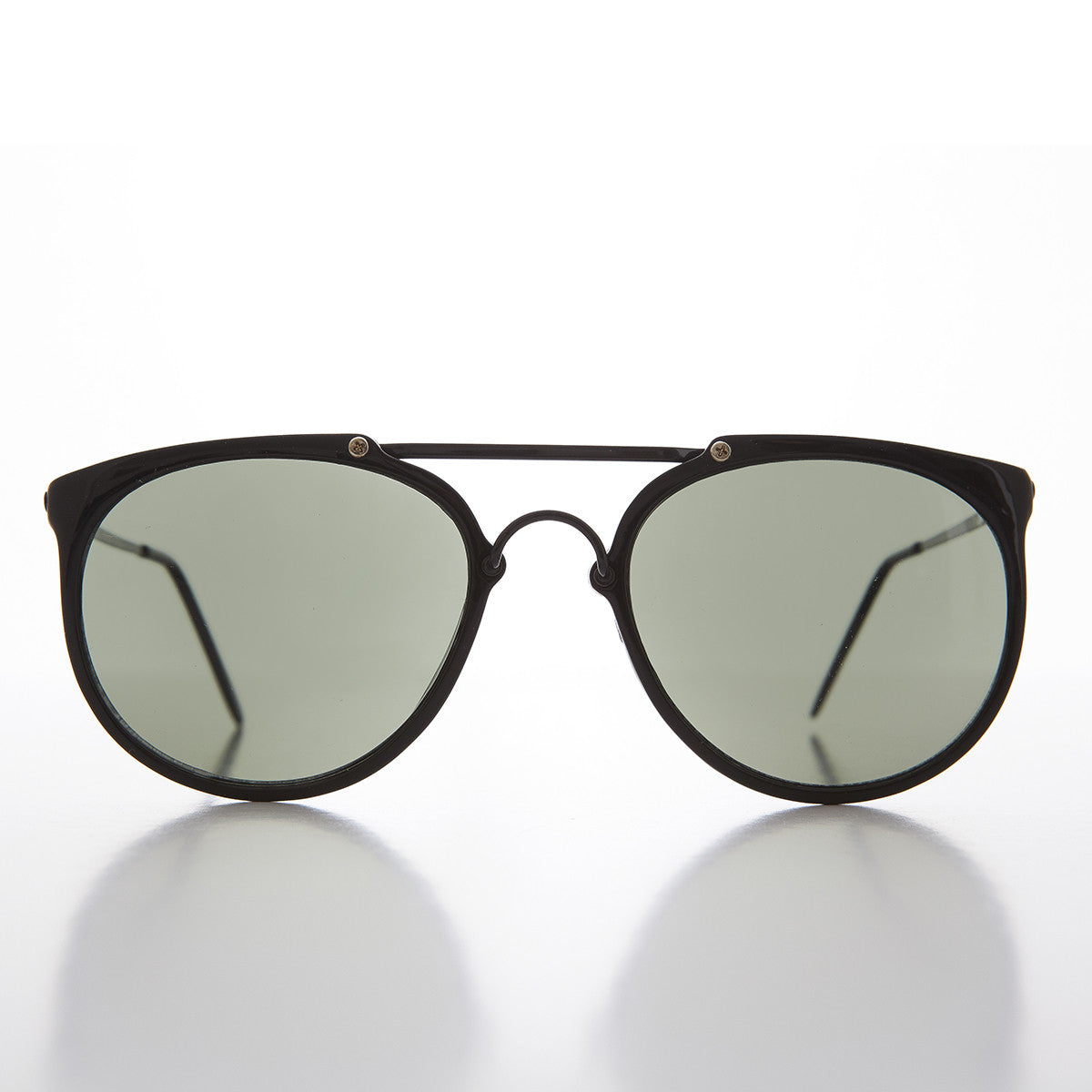 Round Crossbar Aviator Vintage Sunglasses  - Robbins