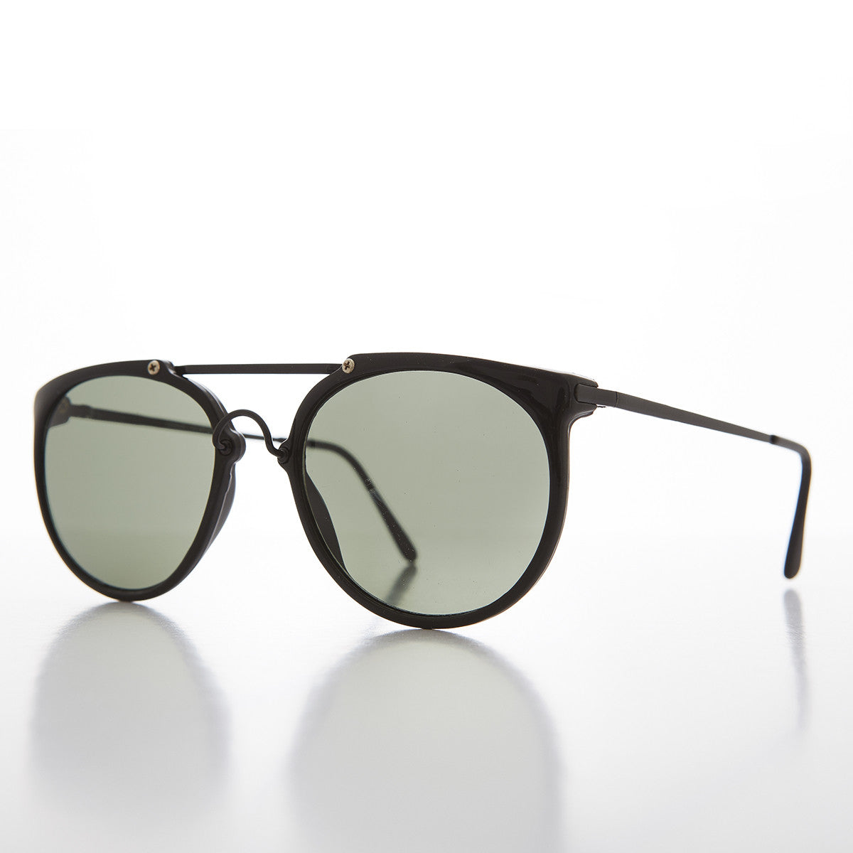 Round Crossbar Aviator Vintage Sunglasses  - Robbins