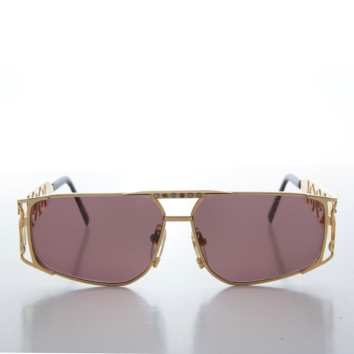 90s Bling Gold Hip Hop Rap Sunglasses - Rocco