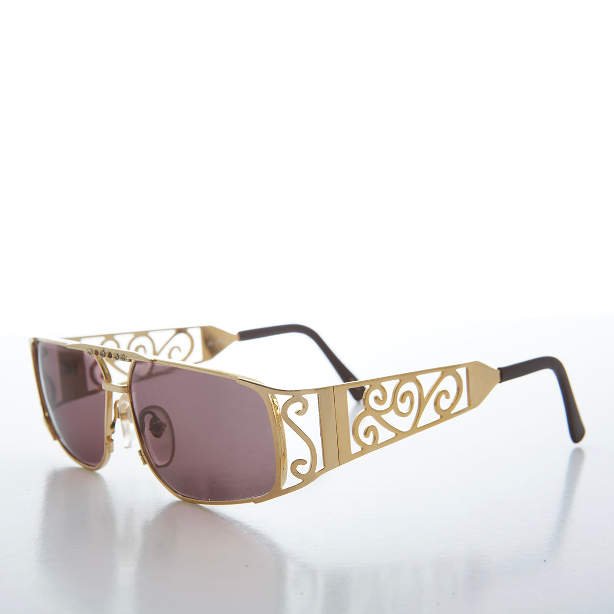 90s Bling Gold Hip Hop Rap Sunglasses - Rocco