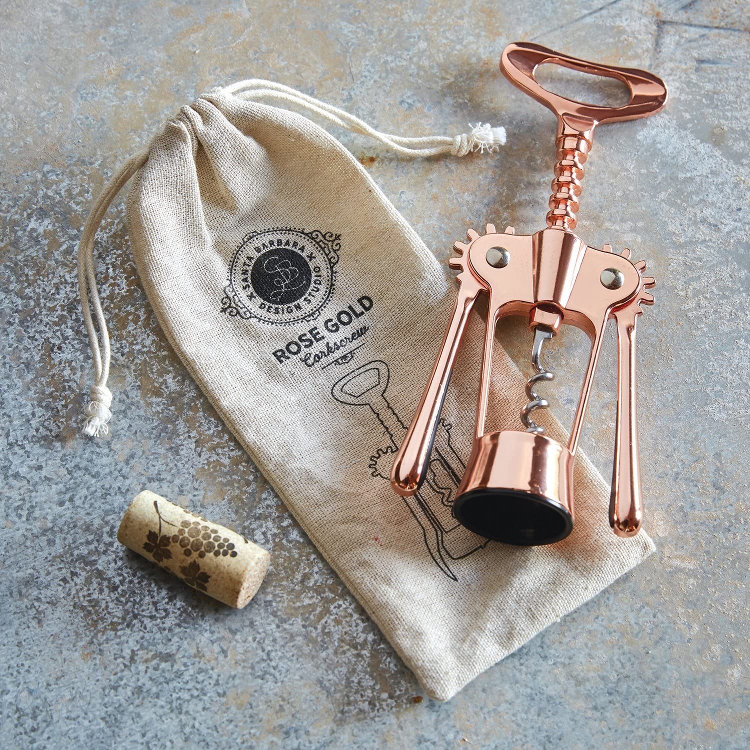 Rose Gold Corkscrew Wine Opener