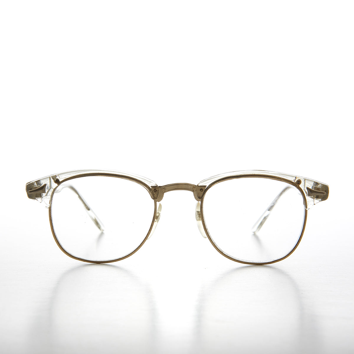 Clear Frame Hipster Clear Lens Vintage Glasses - Sanders