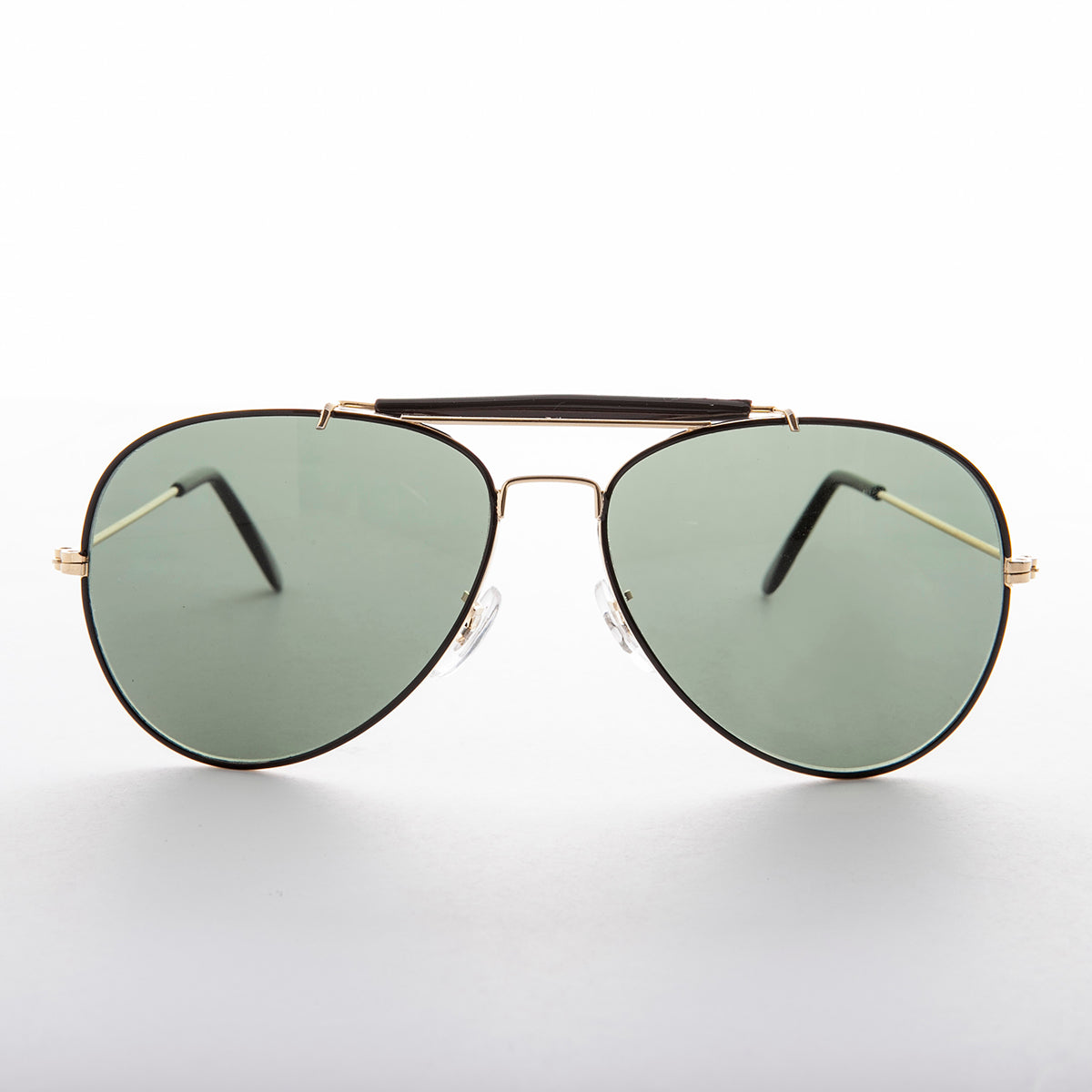 Top Gun Aviator Sunglass with Brow Bar - Selleck