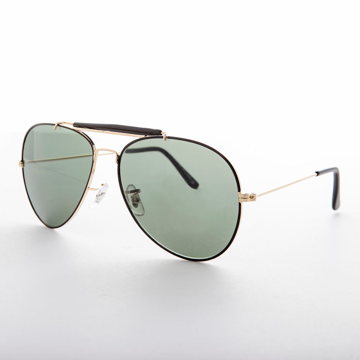 Top Gun Aviator Sunglass with Brow Bar - Selleck