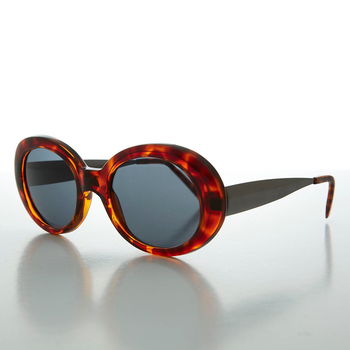 Mod Oval Cat Eye Vintage Sunglass - Silva