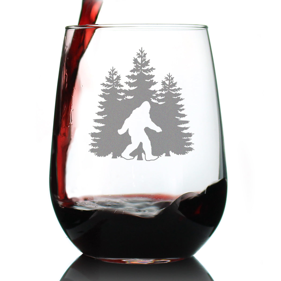 Bigfoot Engraved Glasses, Tumblers & Full Color Mugs - Unique Sasquatch Themed Gifts, Funny Gift Idea for Outdoorsmen