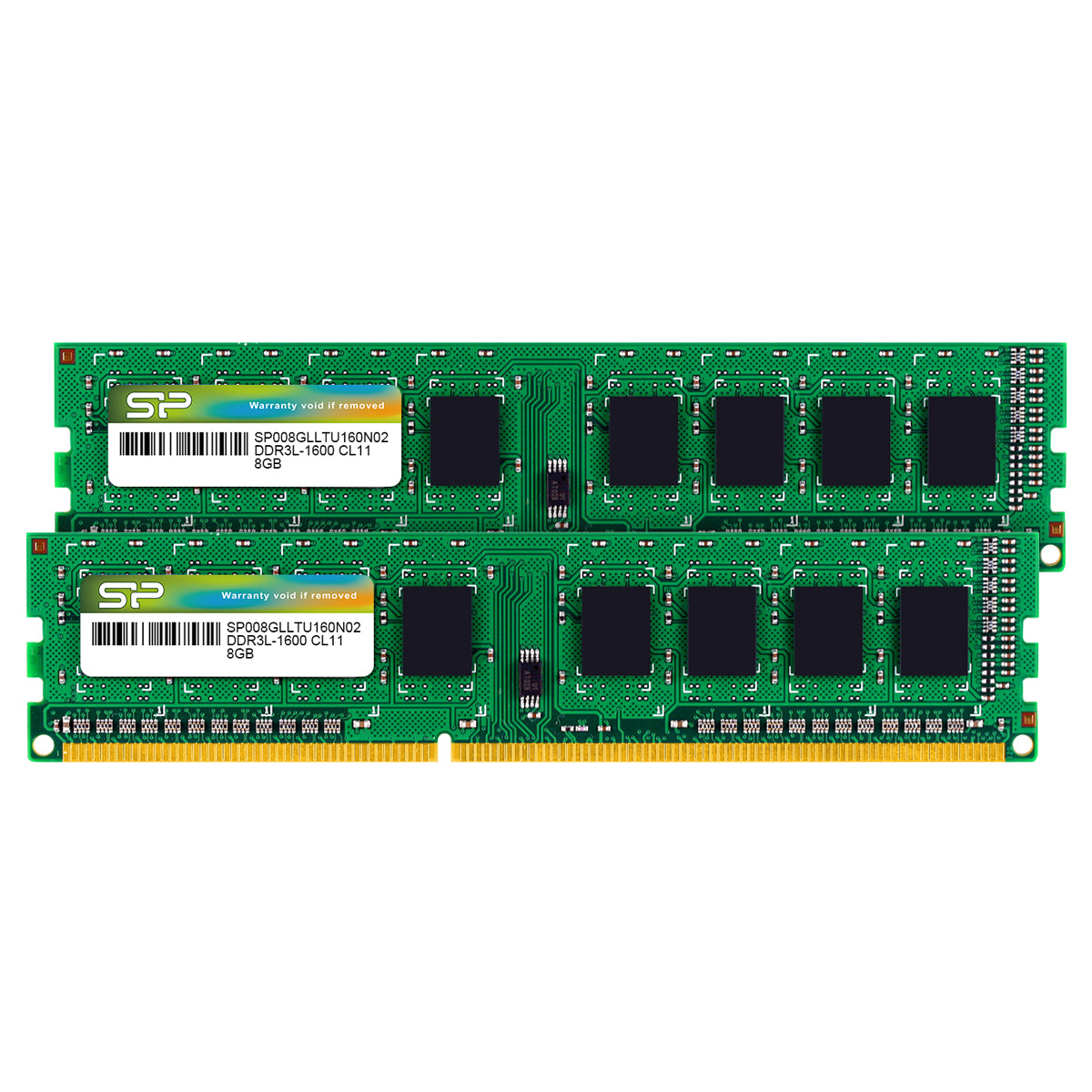 Silicon Power DDR3L 16GB(2x8GB) 1600MT/s (PC3L-12800) 1.35V Desktop UDIMM