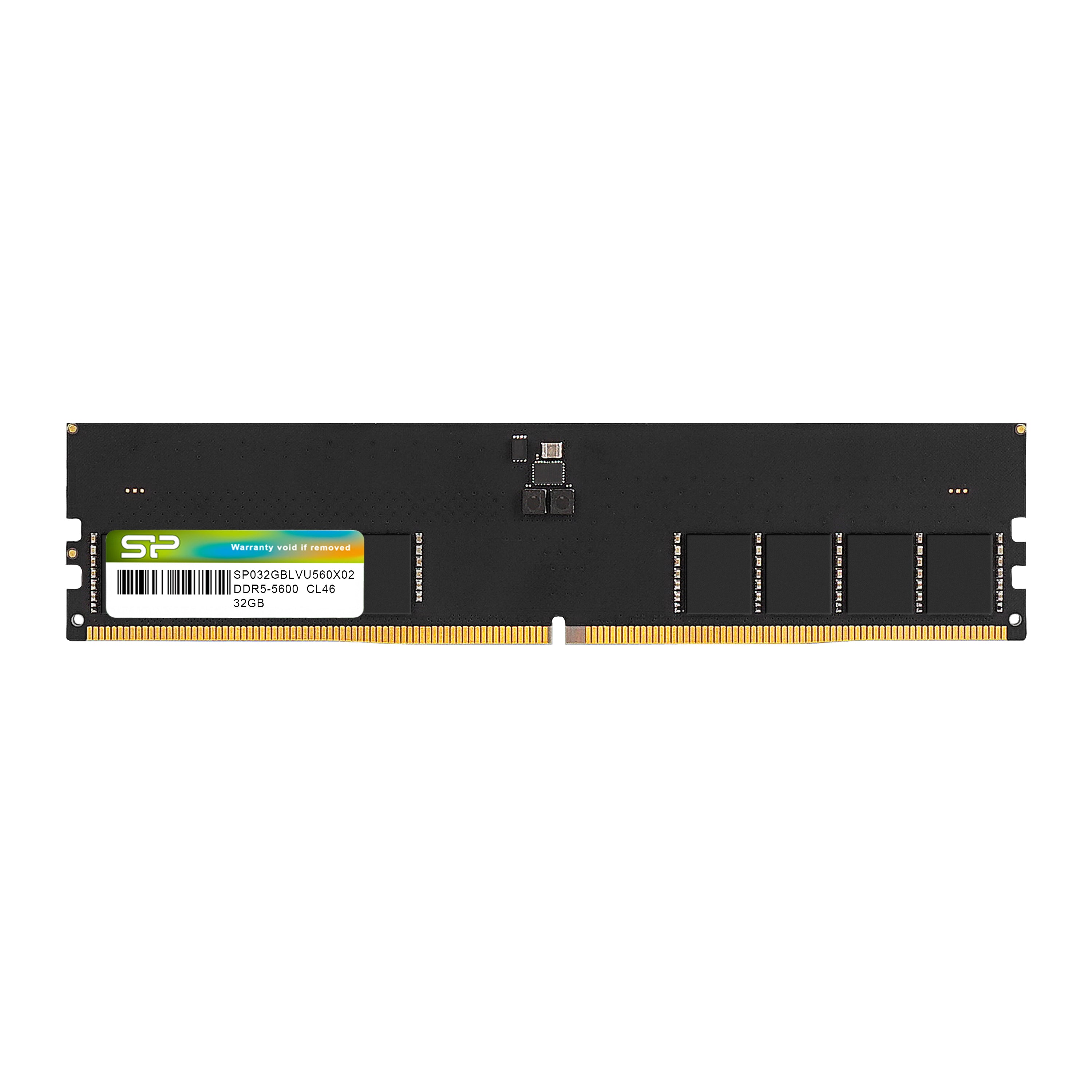 Silicon Power DDR5 5600MHz (PC5-44800) 16GB-32GB 1.1V Desktop Unbuffered DIMM