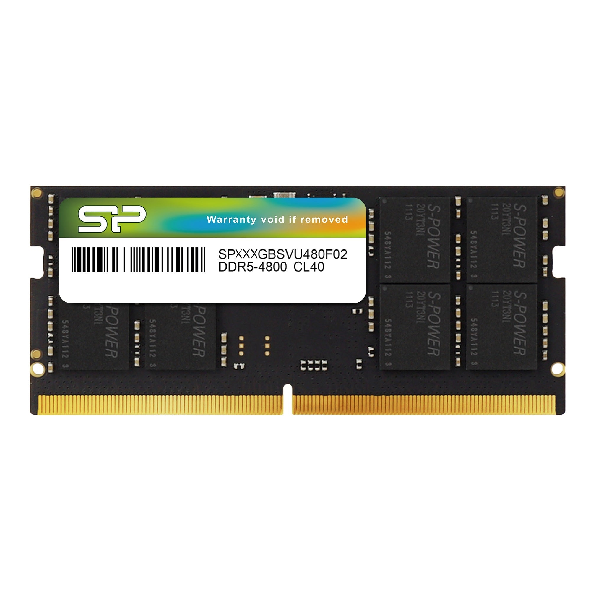 Silicon Power DDR5 4800MT/s (PC5-38400) 8GB-32GB Single Pack 1.1V Laptop SODIMM