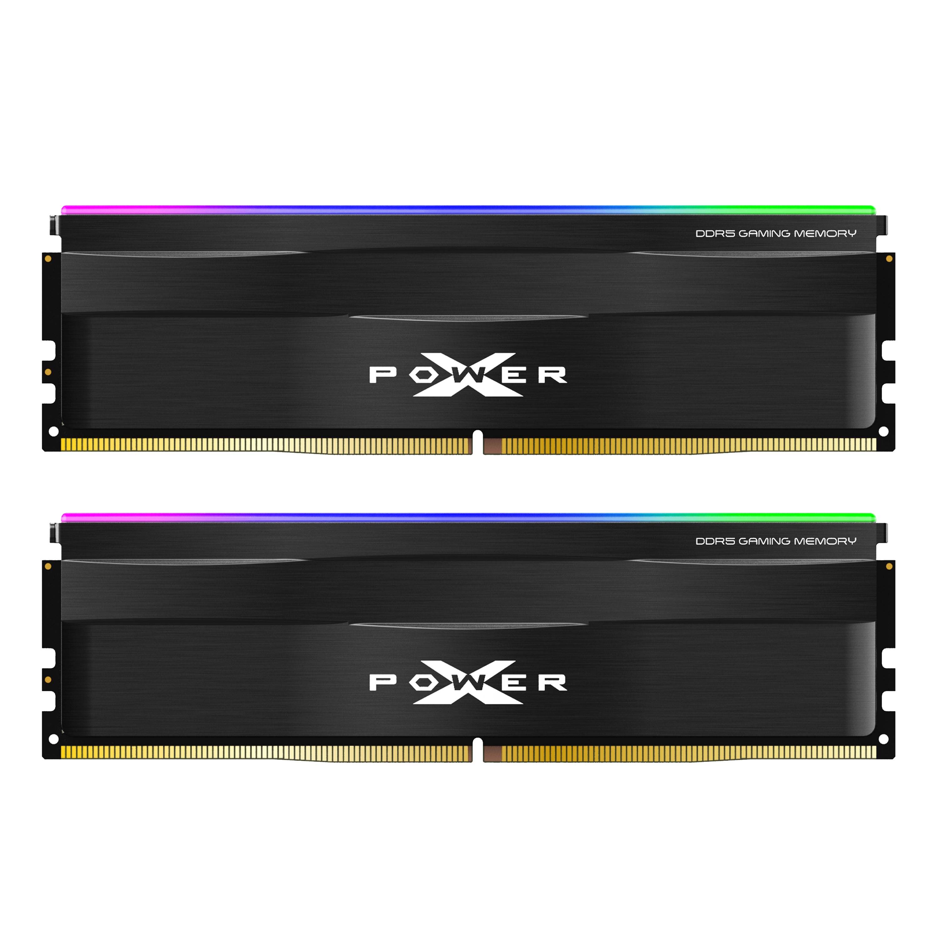 Silicon Power Zenith RGB DDR5 5200MT/s (PC5-41600) CL38 16GB-32GB(2x16GB) AMD Expo/Intel XMP 3.0 Dual Pack 1.25V Desktop Unbuffered DIMM [Black/White]