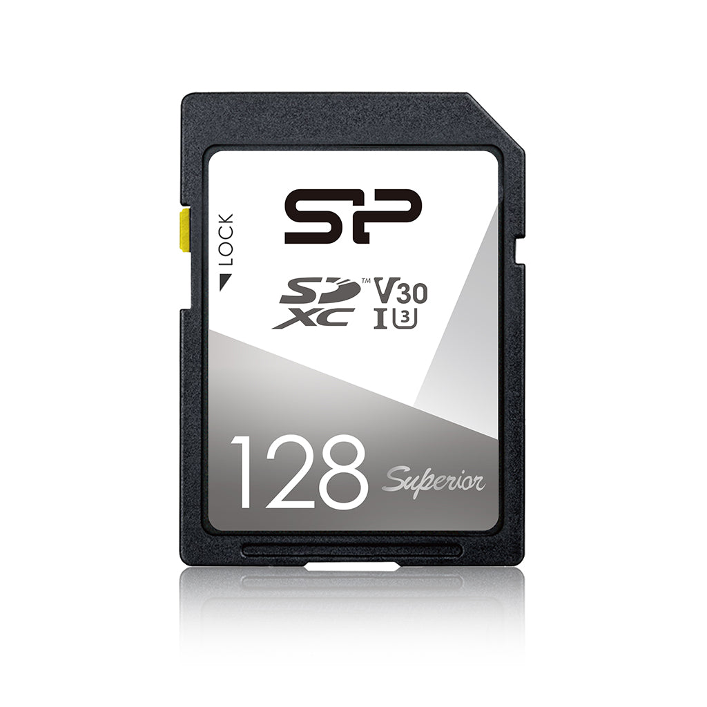 Silicon Power 64GB-256GB Superior UHS-1(U3) V30 SD Memory Card