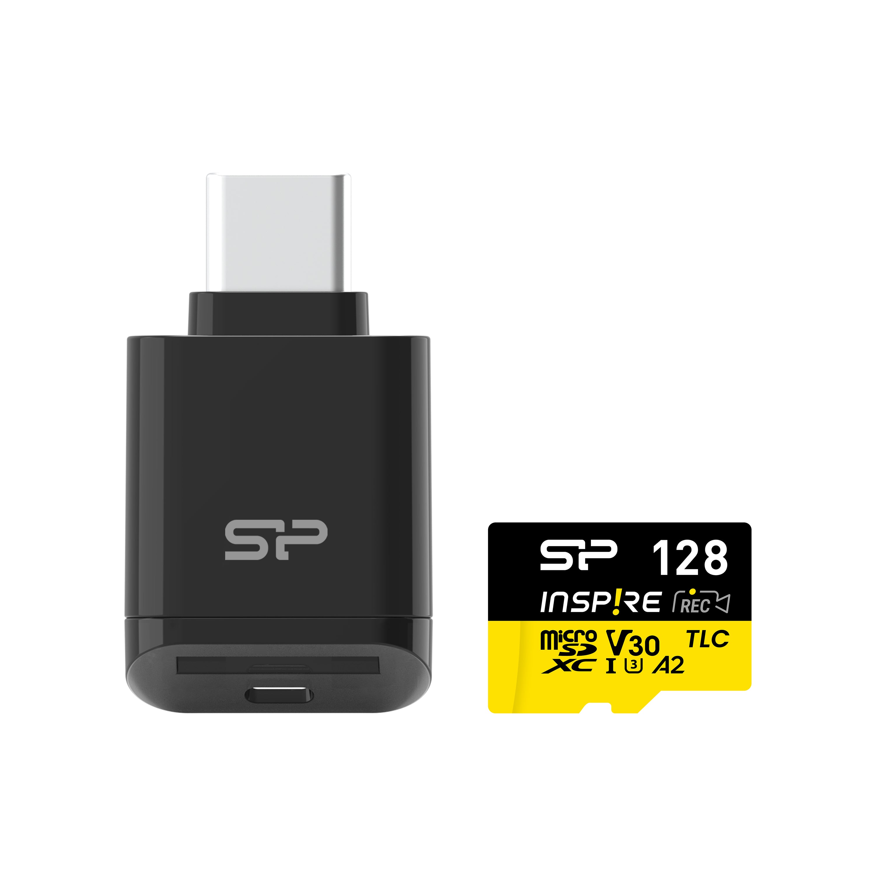 Silicon Power 128GB Inspire UHS-1(U3) V30 A2 MicroSD Memory Card with Card Reader [Not compatible with Switch 2]