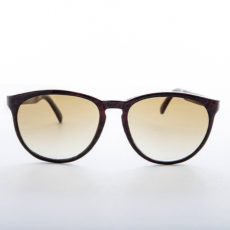 Oversized Round Preppy Schoolboy Vintage Sunglass - Sparrow