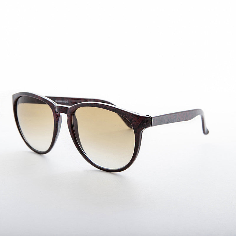 Oversized Round Preppy Schoolboy Vintage Sunglass - Sparrow