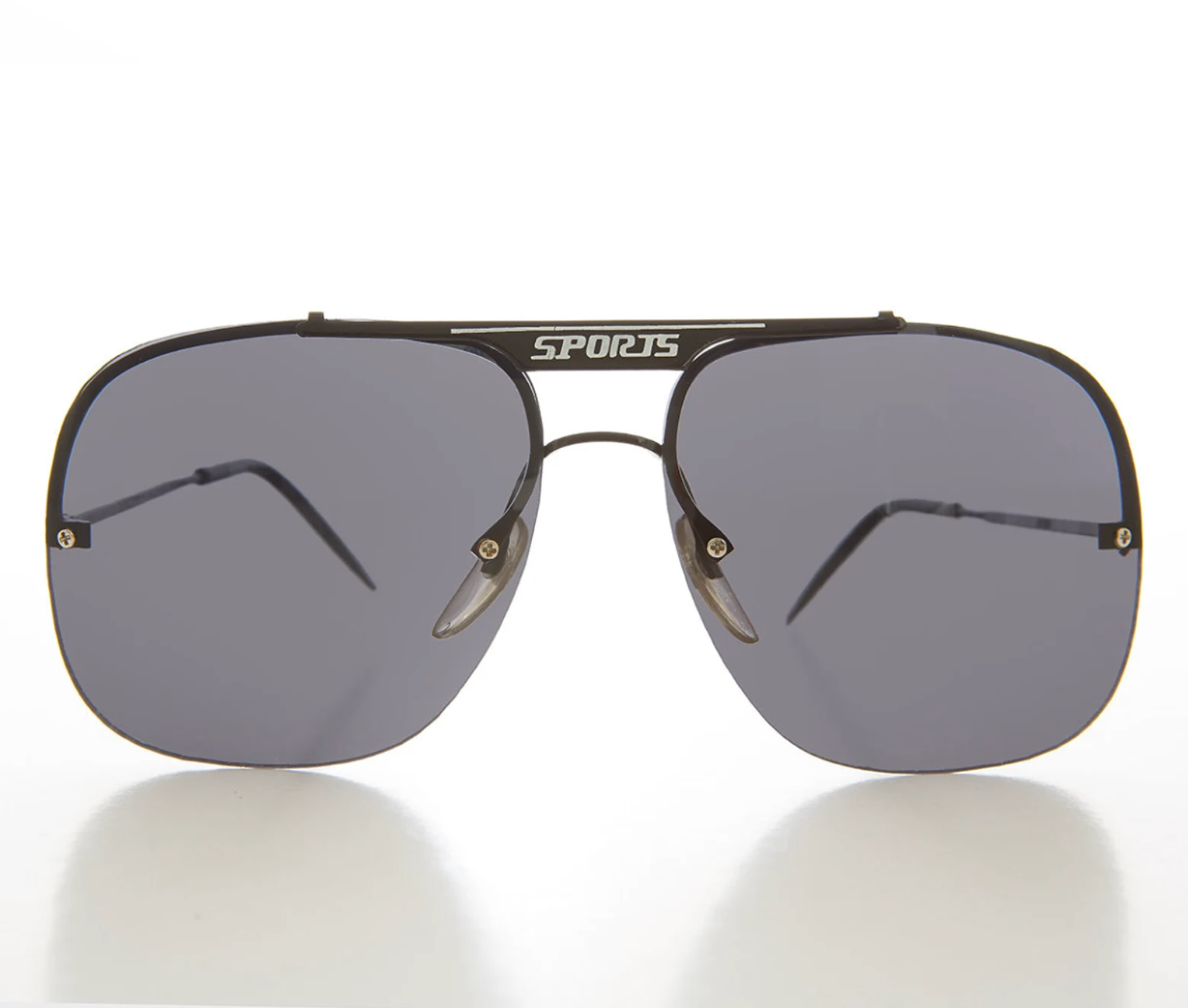 Large Square Pilot Vintage Sunglasses - Techie