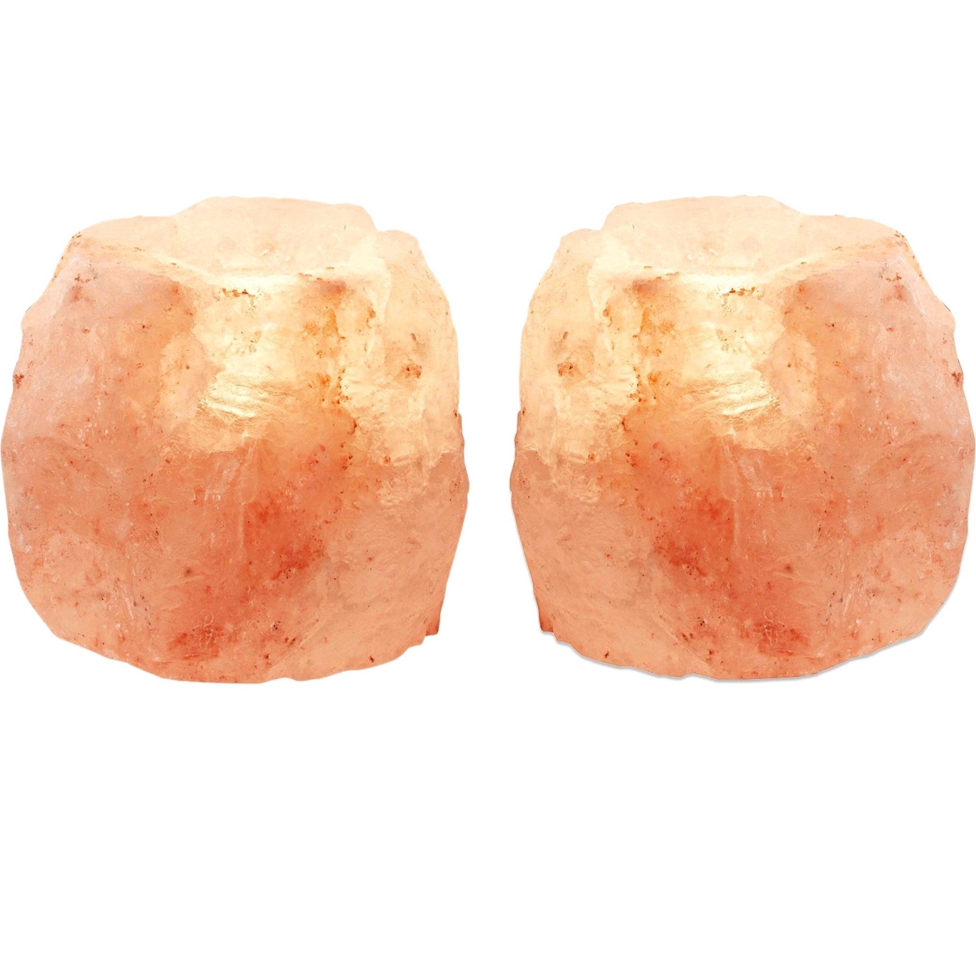 Set of 2 Himalayan Salt Votive Candle Holder | 3.5" Diameter