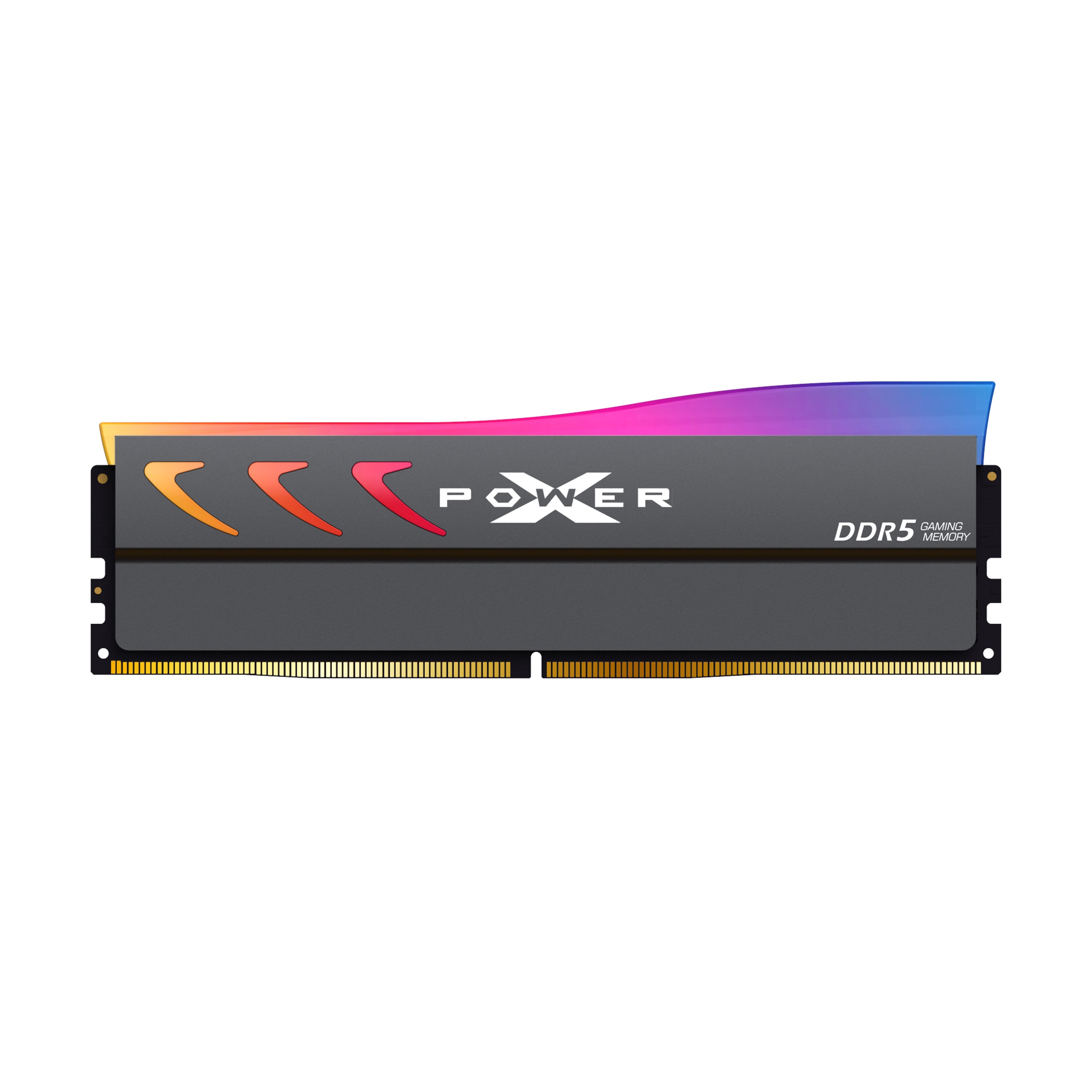 Silicon Power Storm RGB DDR5 6000MT/s (PC5-48000) CL36 16GB 1.35V Desktop Unbuffered DIMM [Gray/White]