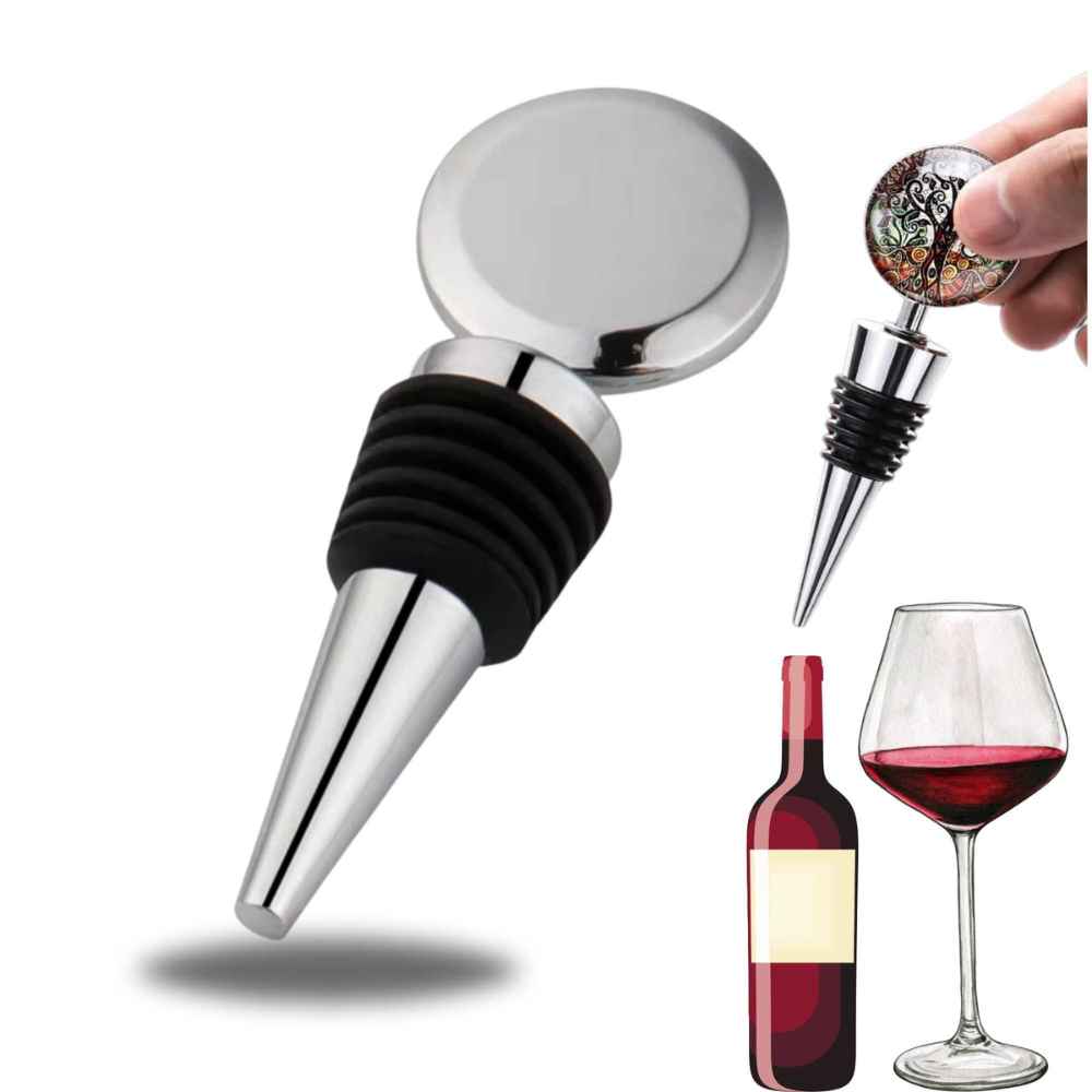 Sublimation Blanks Wine Stopper – Square Shape | Round Shape