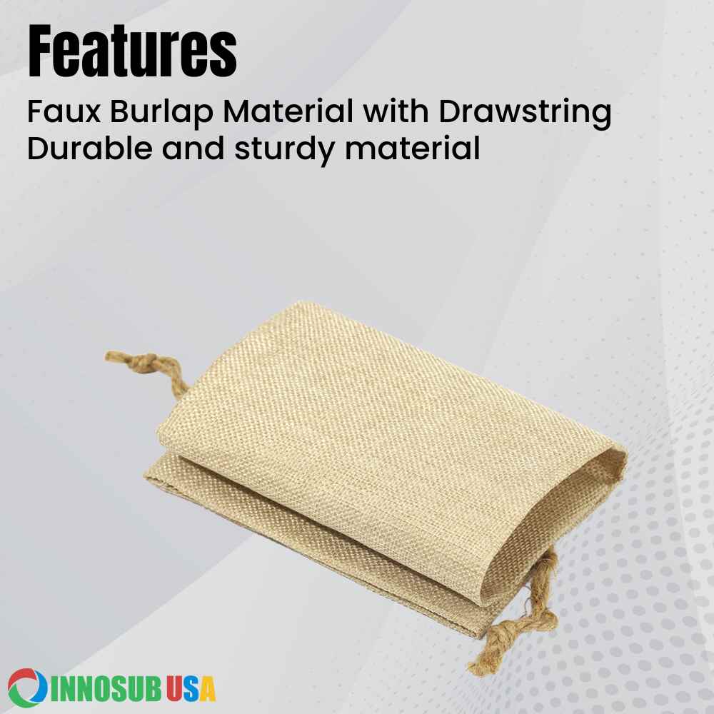 Sublimation Blank Wine Bag Burlap | Bottle Sleeve | INNOSUB USA