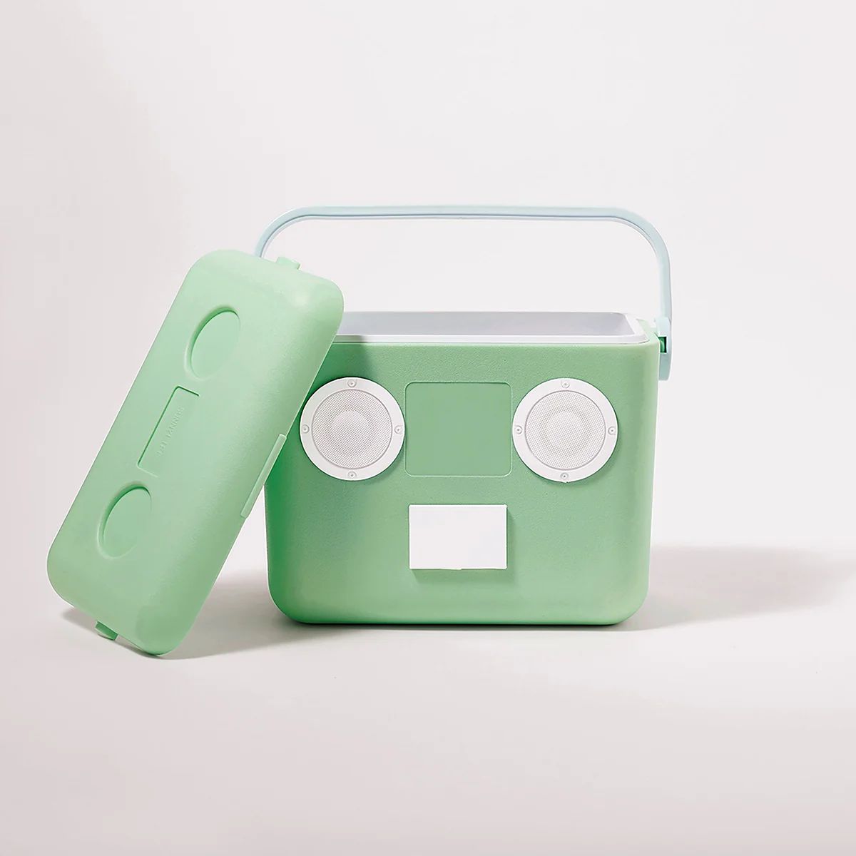 Sunnylife Beach Cooler Box Sounds in Mint | Cooler and Travel Speaker | Retro