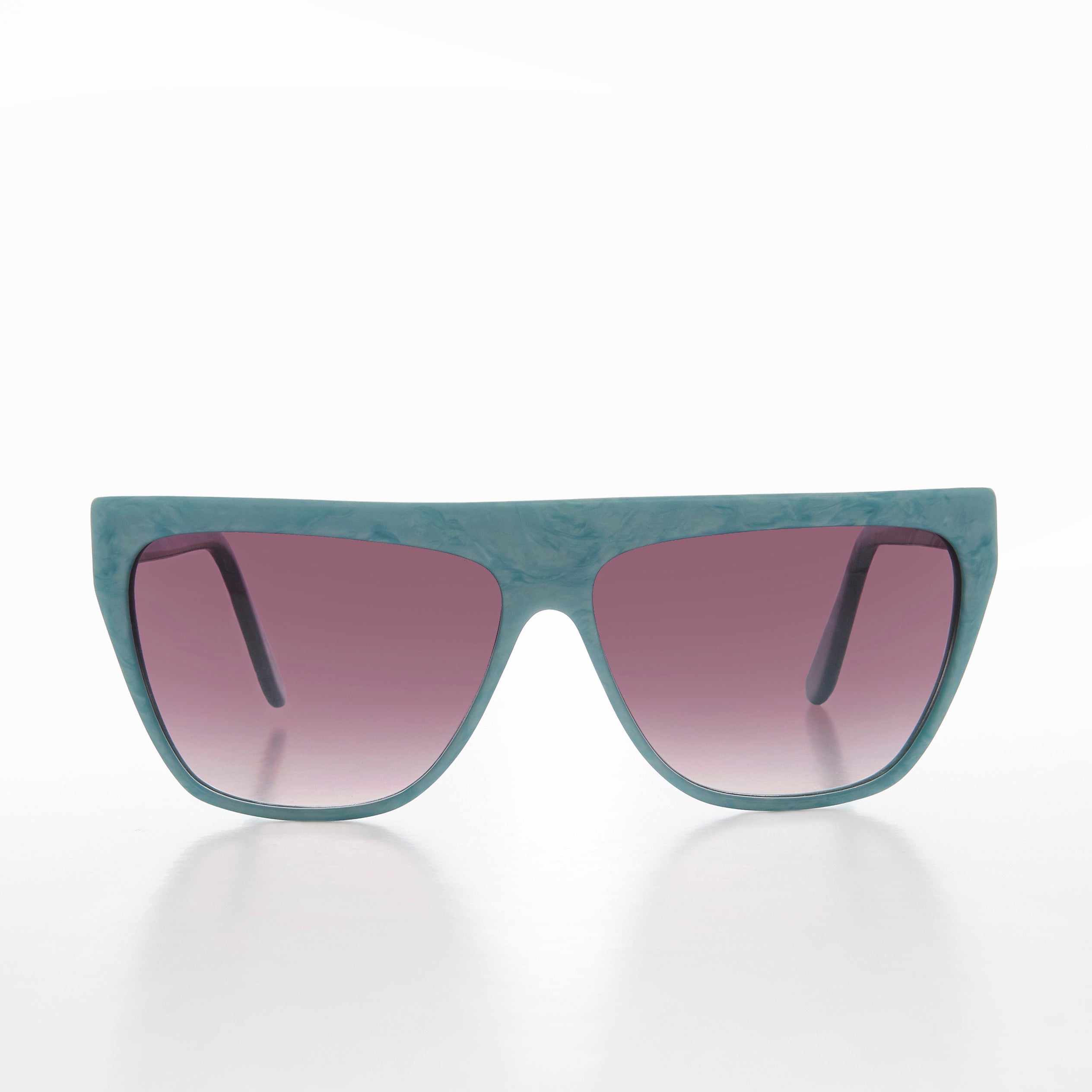 Colorful 80s Flat Top Sunglass - Taffy