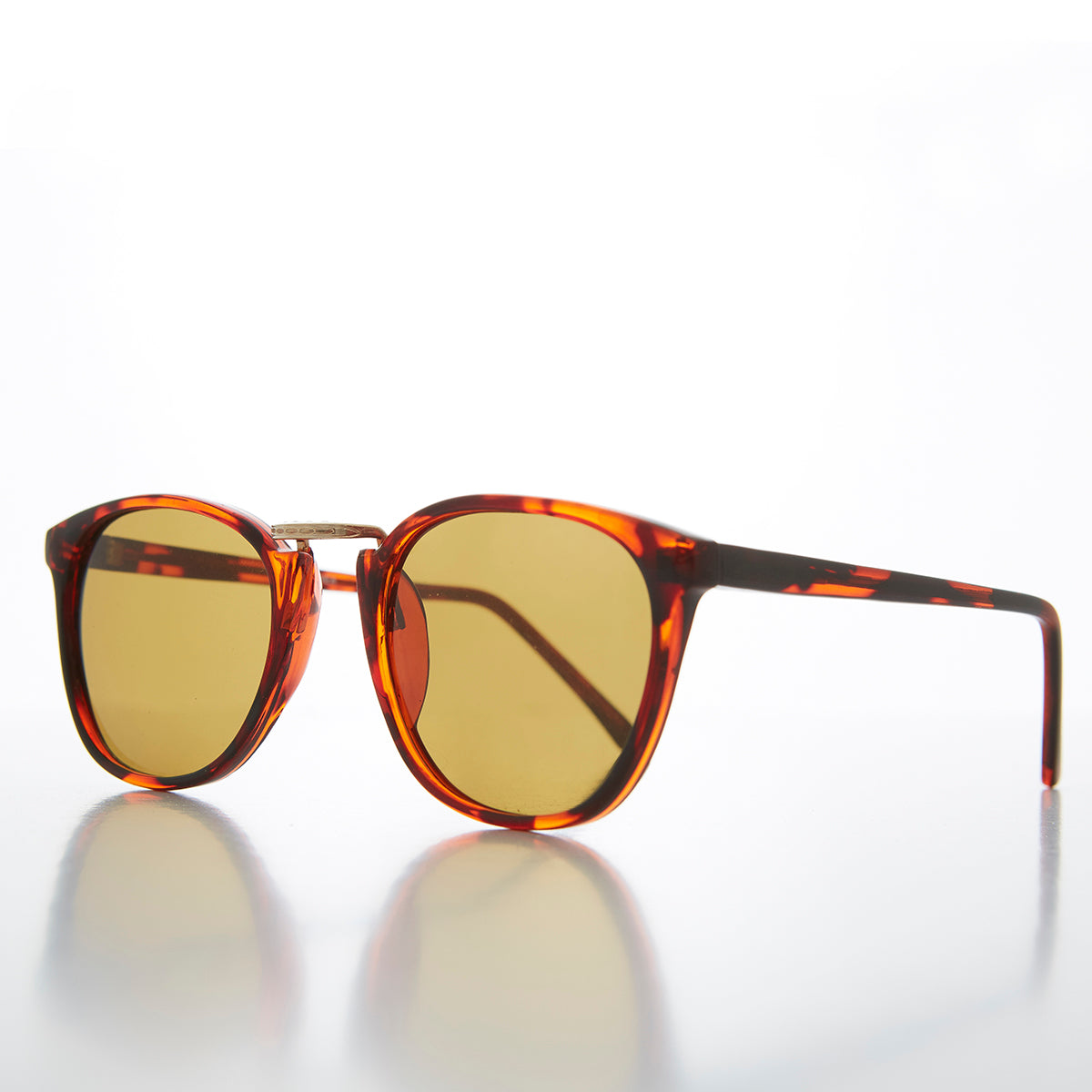 Hipster Square Classic Horn Rim Vintage Sunglass - Toby