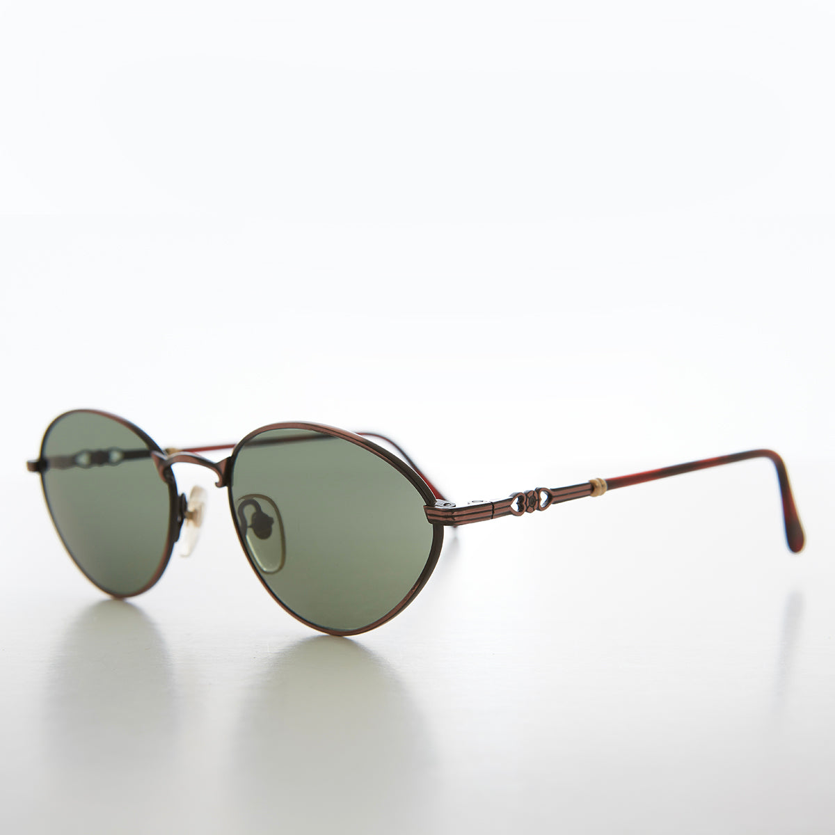 Simple Oval Minimal Vintage Sunglasses - Torres