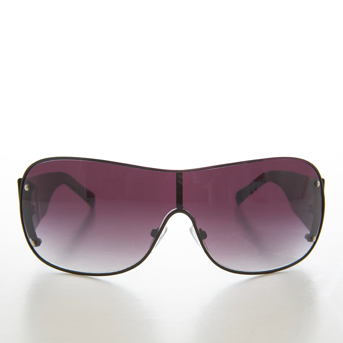 Shield Sunglasses with Mod Pattern Temples -  Trek