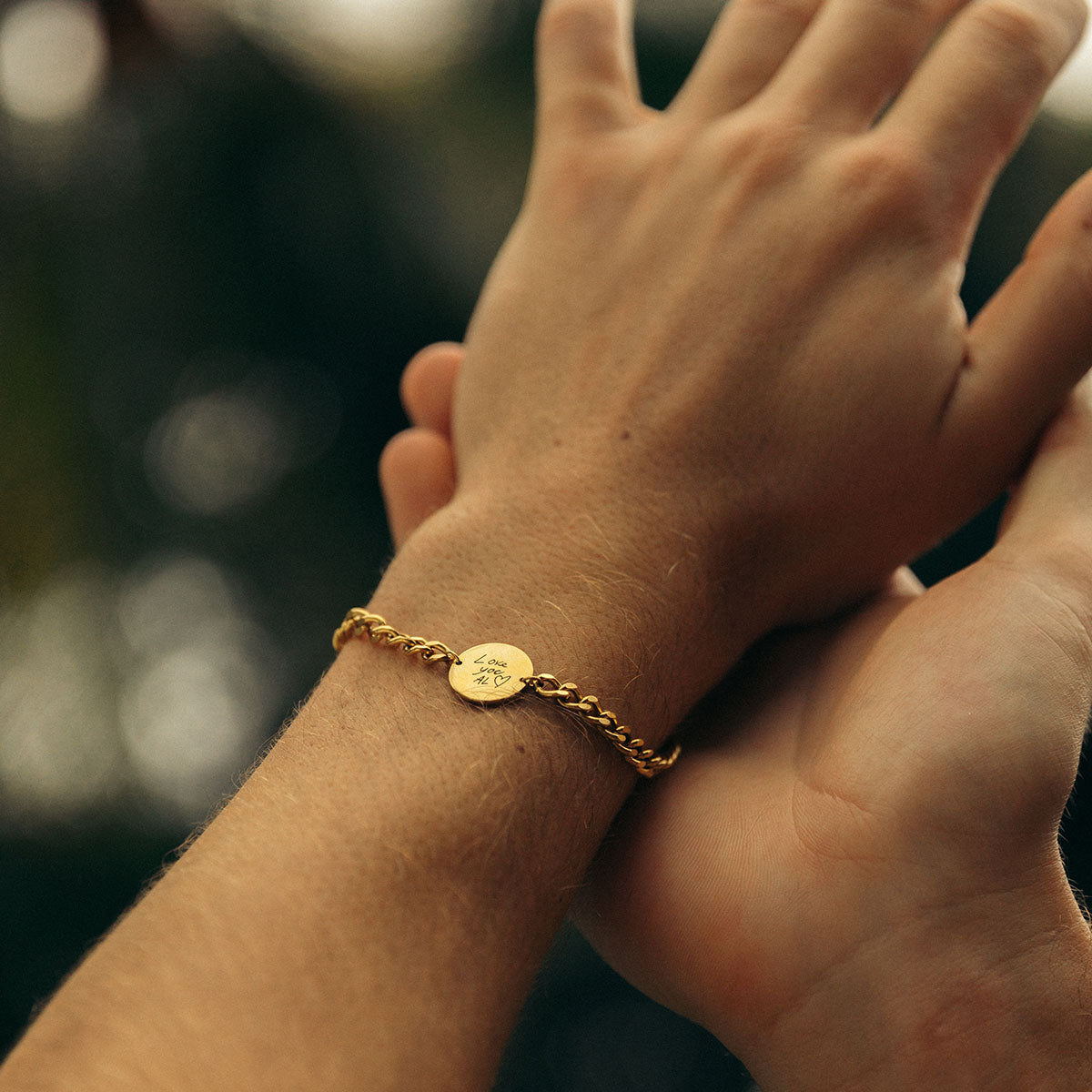 Handwriting/Drawing Chain Bracelet