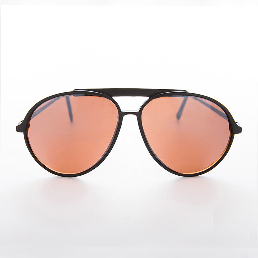 Retro Aviator Vintage Sunglass with Blue Blockers - Vickers