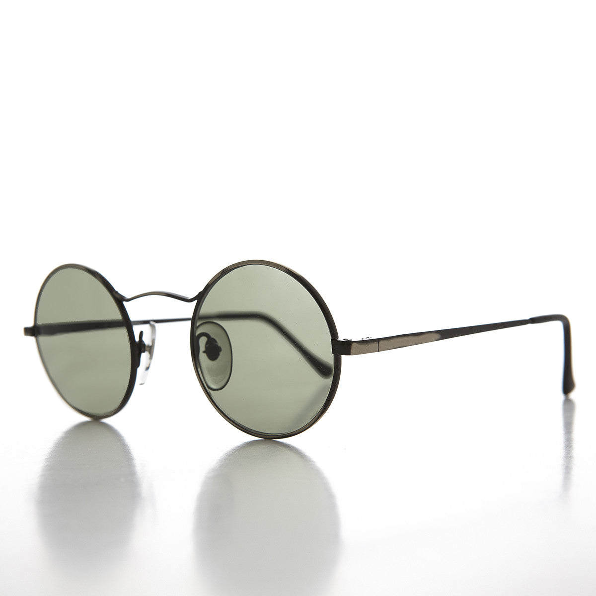 Round Wire Rim Teashade Vintage Sunglass - Vox 1