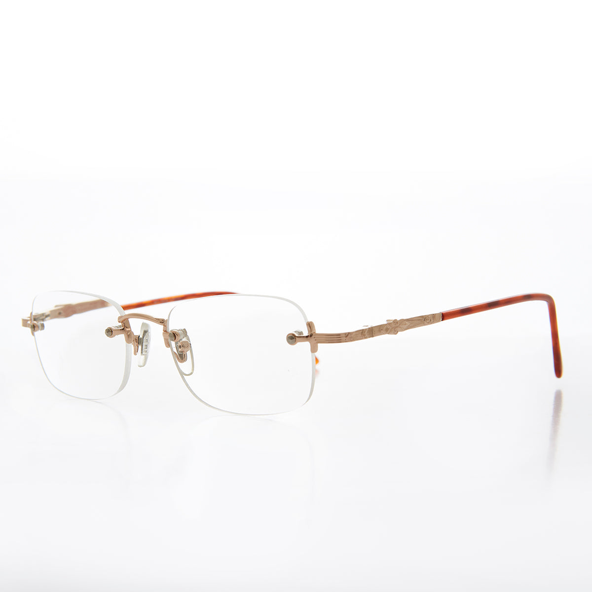 Unisex Rimless Lightweight Half Frame - Walford