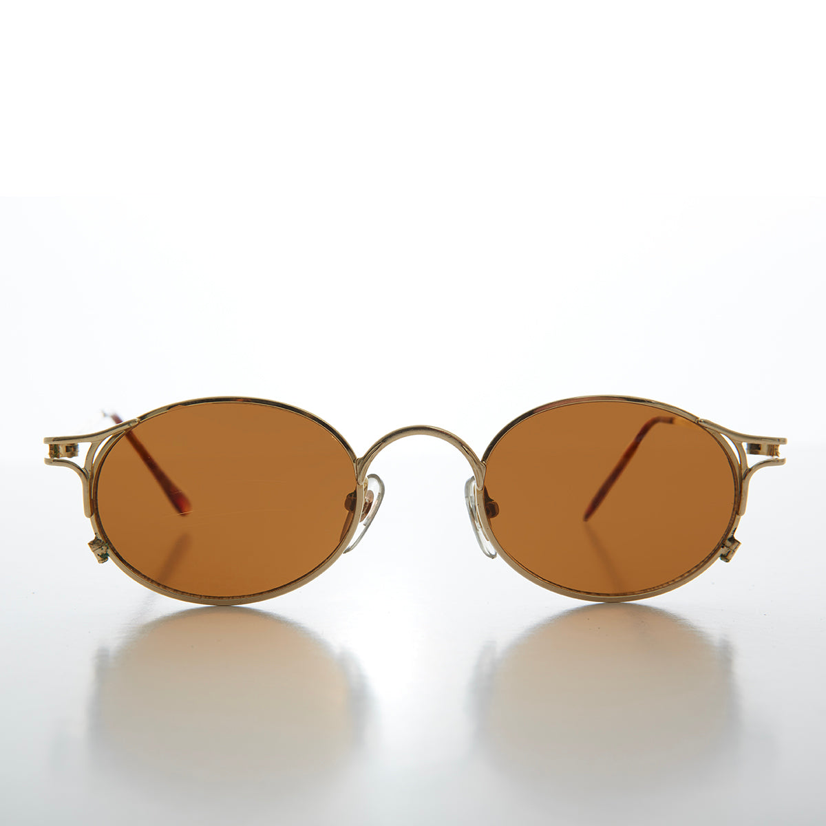 Metal Oval 90s Vintage Sunglasses - Webb