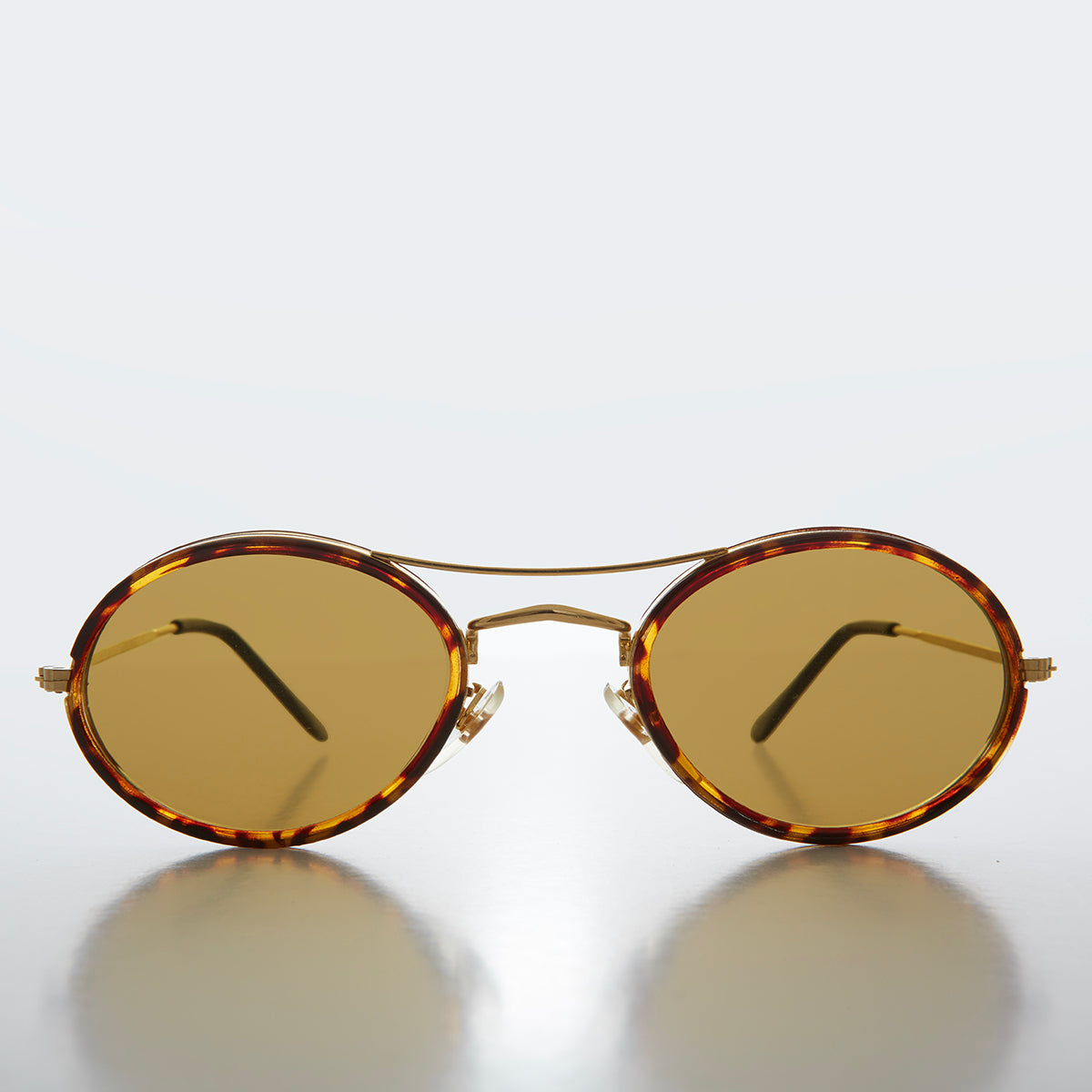 Oval Pilot Style Vintage Sunglasses - Welch